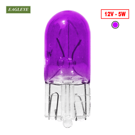 FOCO LAGRIMA T10 12V 5W LILA X10PZS