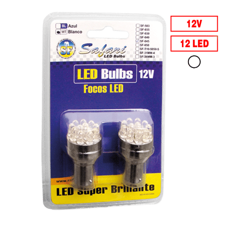 FOCO LED 12PCS 1156-12Q P21W 12V SUPER WHITE