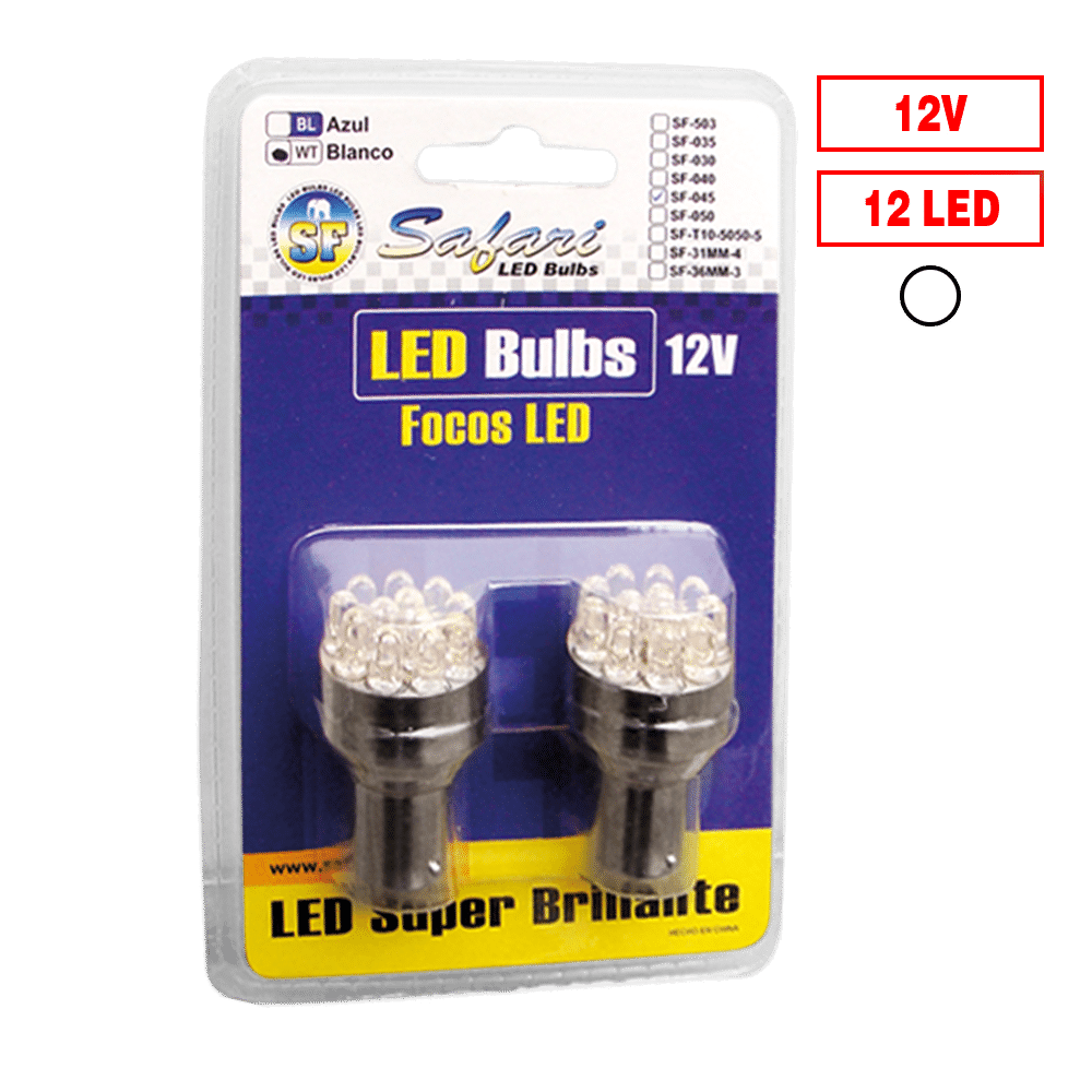 FOCO LED 12PCS 1156-12Q P21W 12V SUPER WHITE