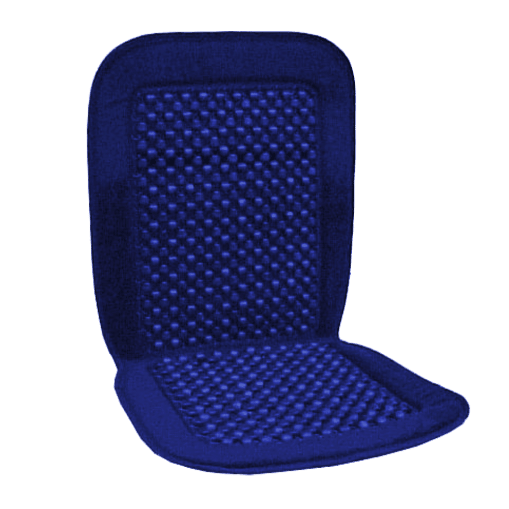 COJIN DE ASIENTO BOLITAS AZUL