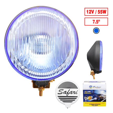 NEBLINERO REDONDO 19CM C/TAPA 12V AZUL