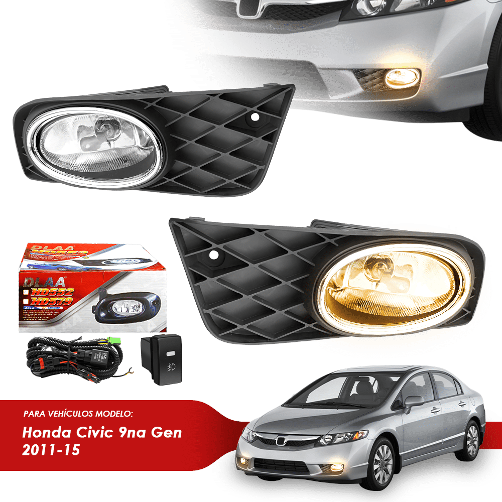 NEBLINERO SET COMPLETO HD CIVIC 9NA GEN 2011-15