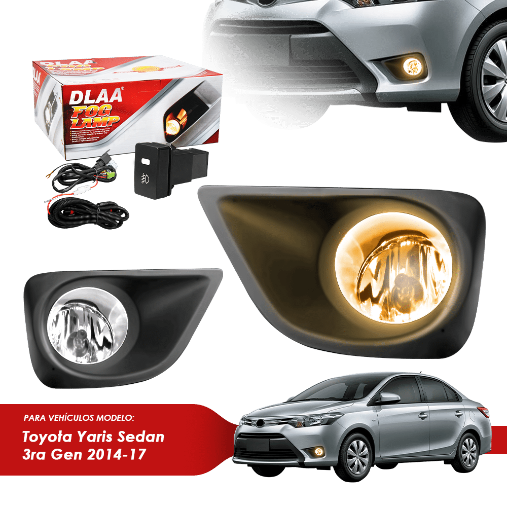 NEBLINERO SET COMPLETO TY YARIS SEDAN 3RA GEN 2014-17