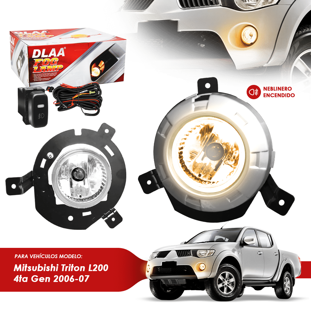 NEBLINERO SET COMPLETO MT TRITON/L200 4TA GEN 2006-07