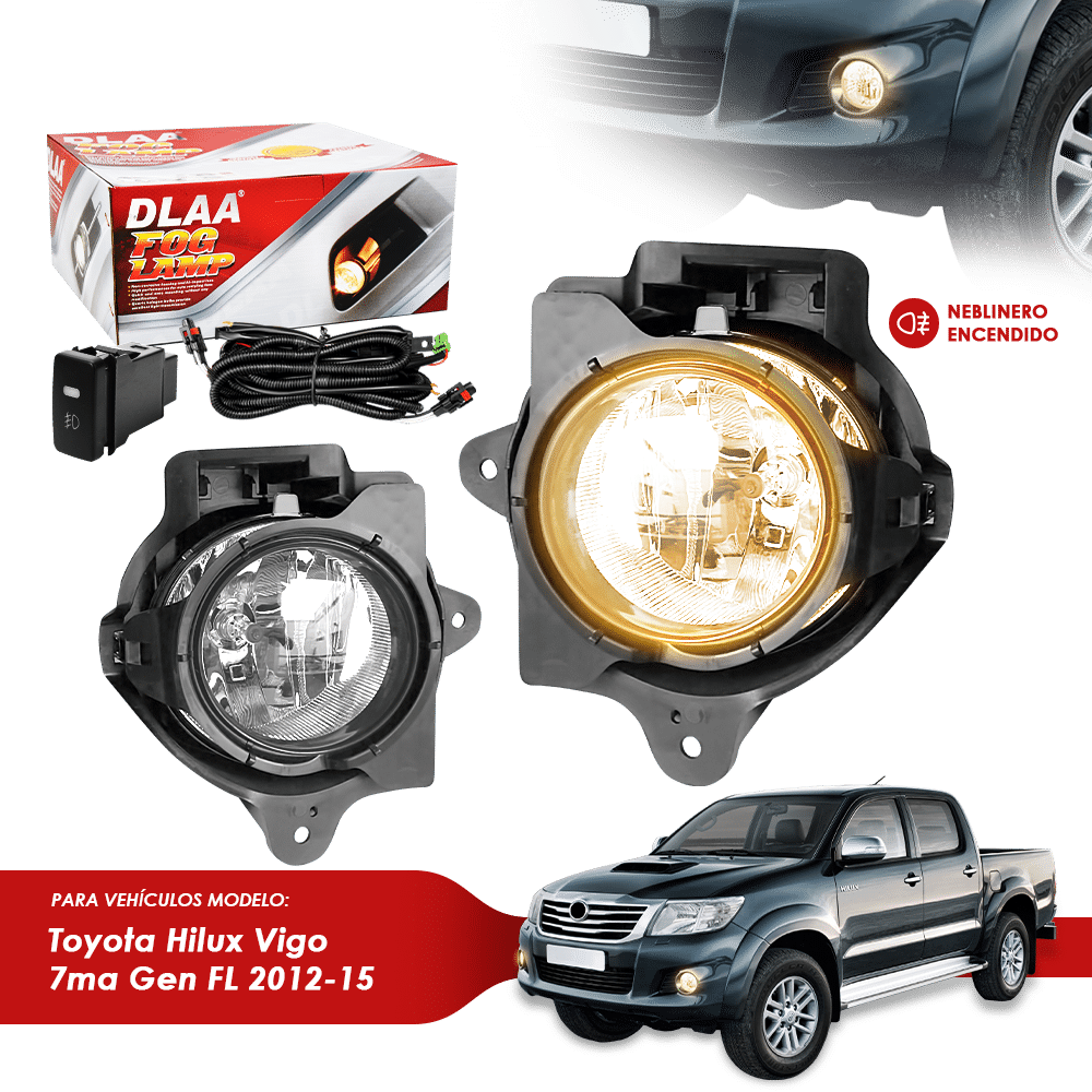 NEBLINERO SET COMPLETO TY HILUX VIGO 7MA GEN FL 2012-15