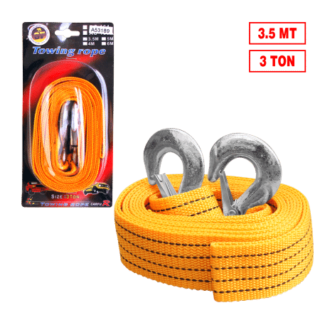 FAJA DE REMOLQUE 3.5MTS 3TON AMARILLA