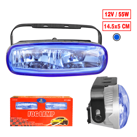 NEBLINERO ALUM DOBLE FOCO 14.5X5CM 12V AZUL