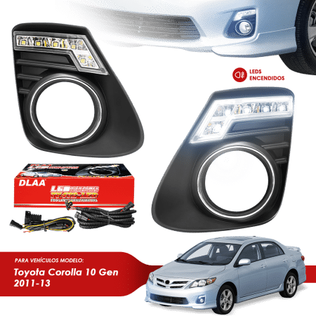 MASCARA C/LUZ LED TY COROLLA 10MA GEN 2011-13