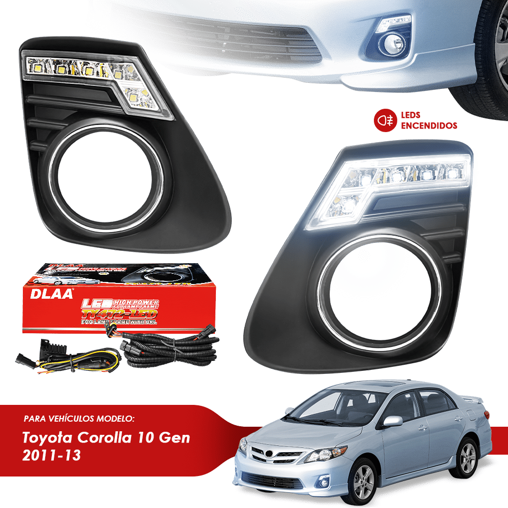 MASCARA C/LUZ LED TY COROLLA 10MA GEN 2011-13