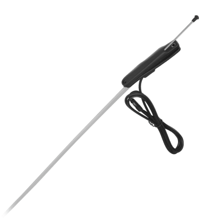 ANTENA AM/FM 76CM CROMADO PARA TICO + CABLE