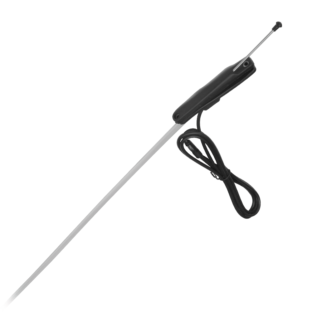 ANTENA AM/FM 76CM CROMADO PARA TICO + CABLE