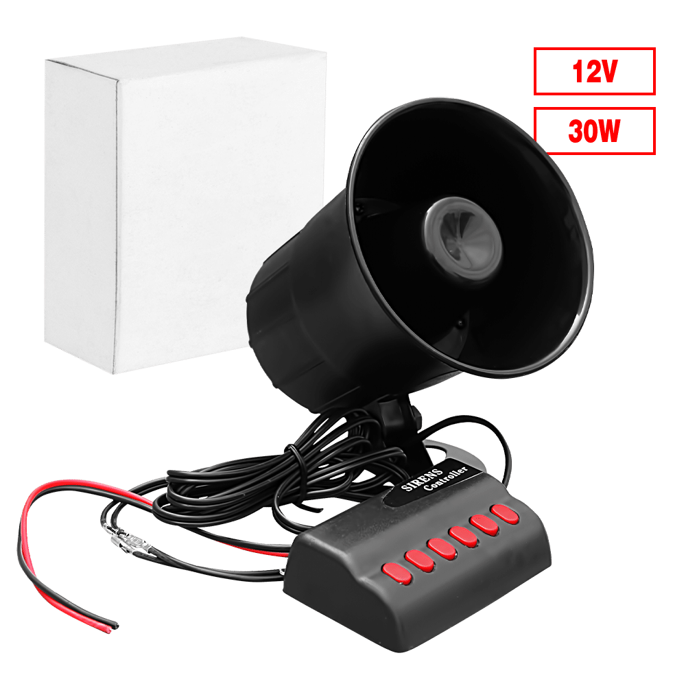 SIRENA 12V 30W 06 TONOS C/ CONTROL