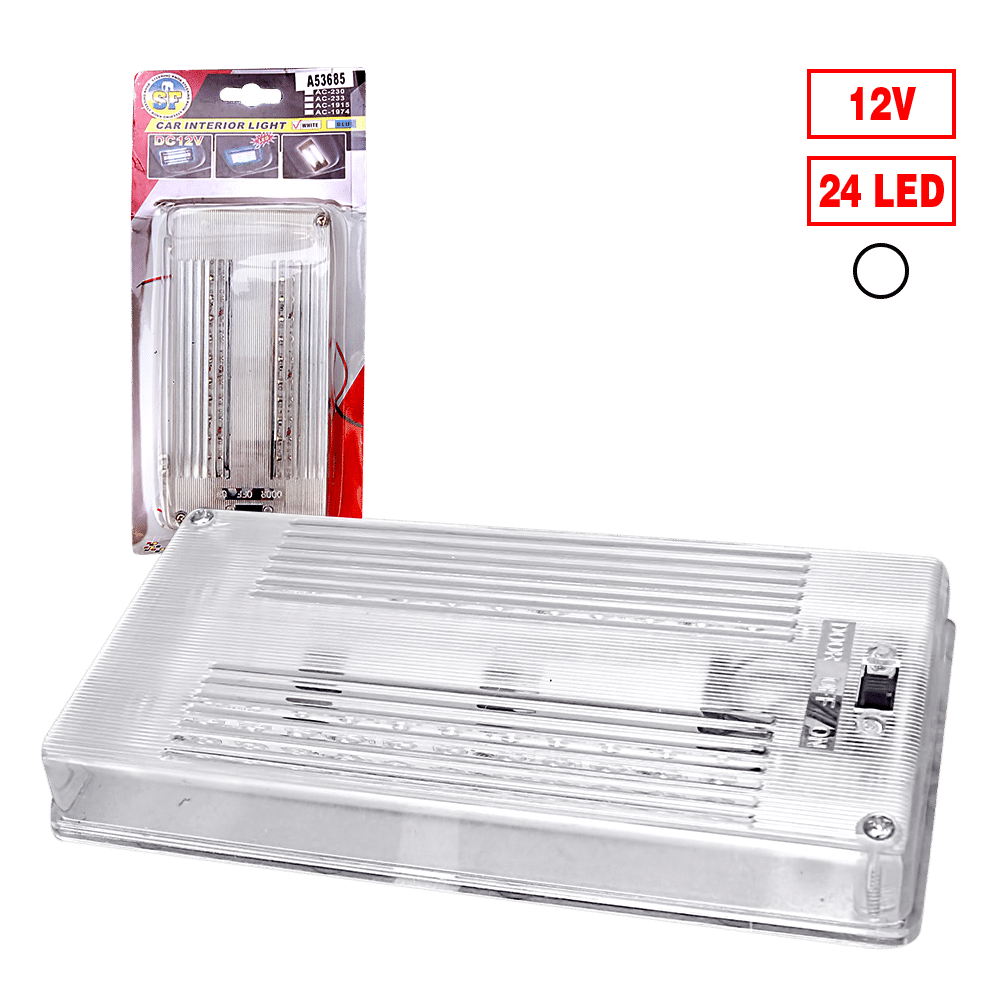 LUZ INTERIOR RECTANGULAR 12V LED BLANCO