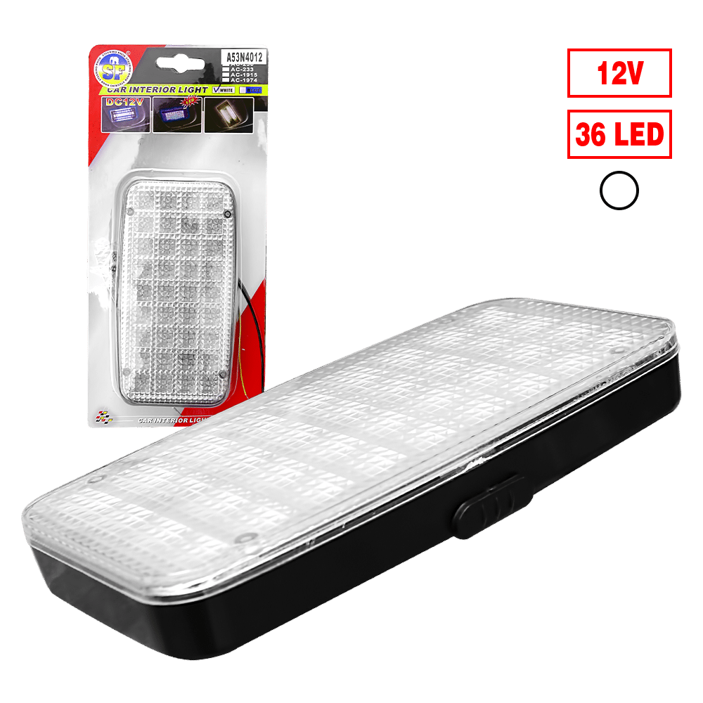 LUZ INTERIOR RECTANGULAR 12V LED BLANCO