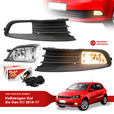 NEBLINERO SET COMPLETO VW GOL 6 3RA GEN FL 1 2013-16