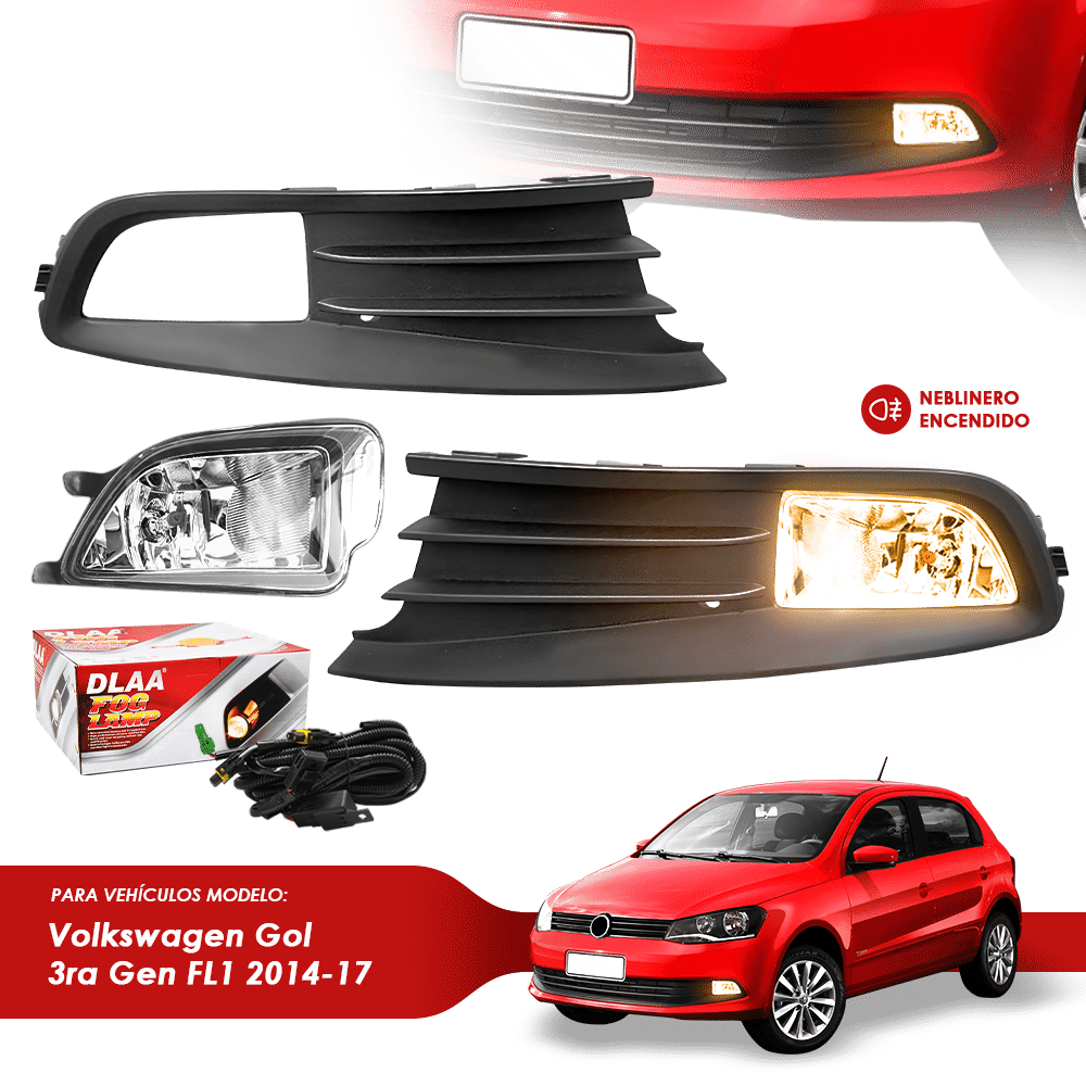 NEBLINERO SET COMPLETO VW GOL 6 3RA GEN FL 1 2013-16