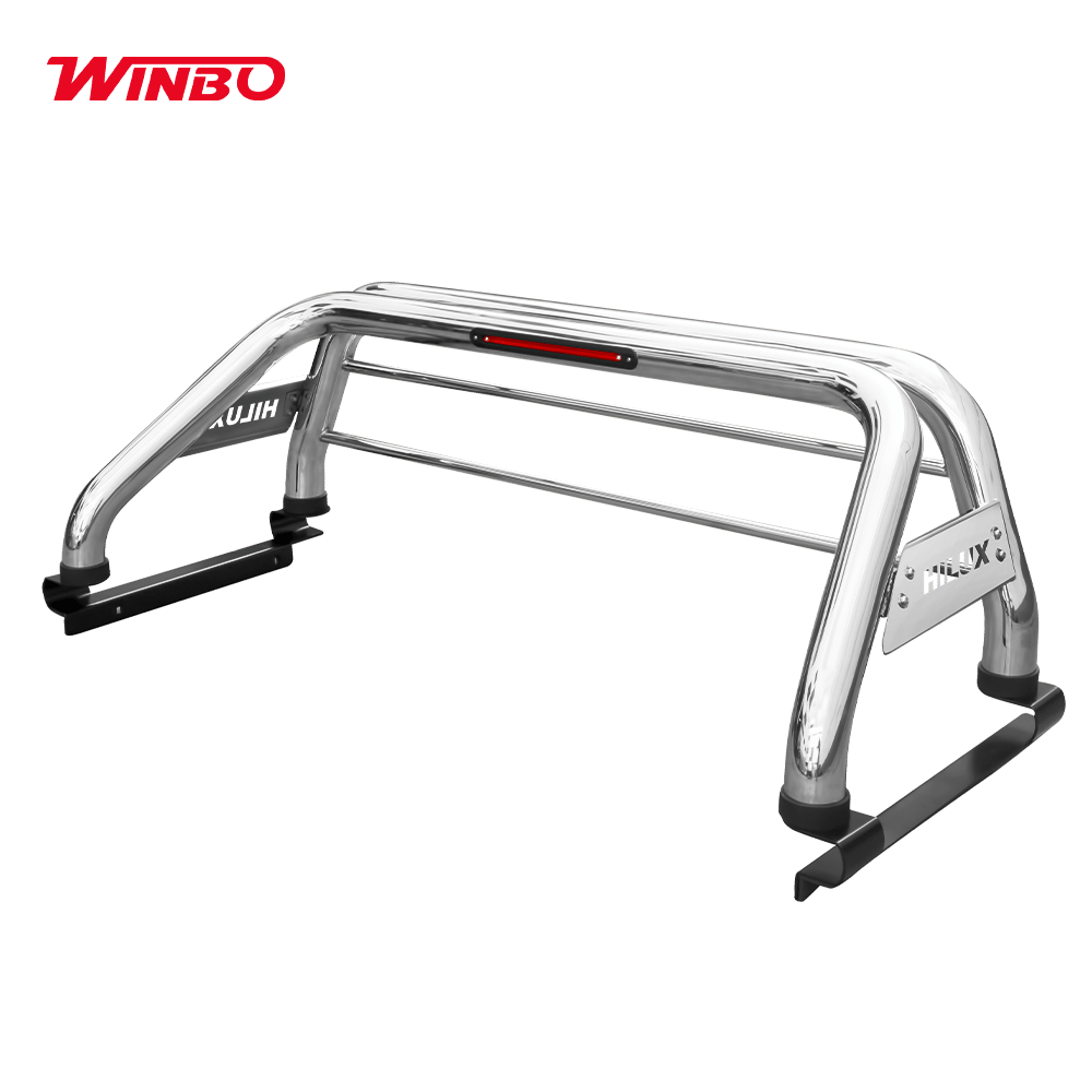 ANTIVUELCO ACERO INOX C/PROTECTOR TY HILUX VIGO 7MA GEN 2005-15