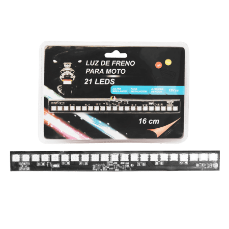 LUZ DE FRENO CON DIRECIONAL 21 LED P/MOTO