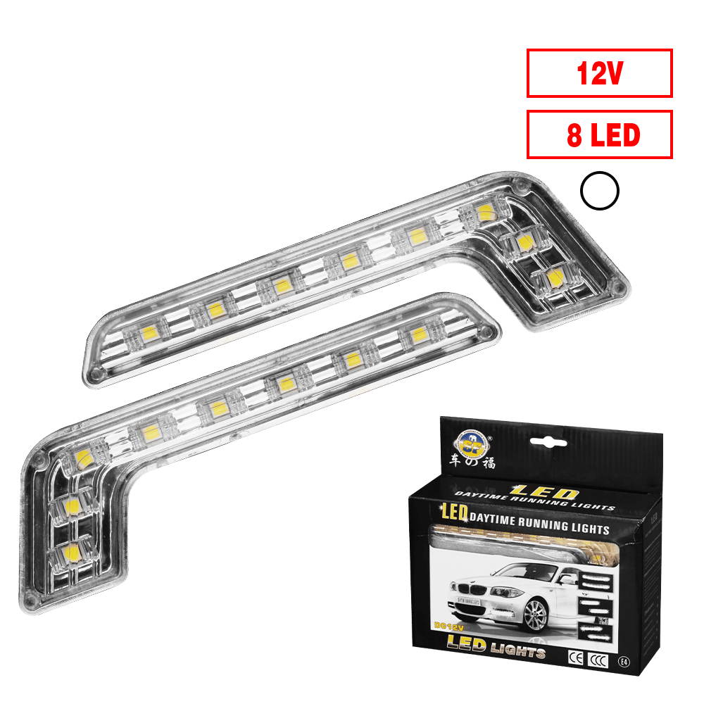 FARO LED LUZ DIA 12V 08LED BLANCO