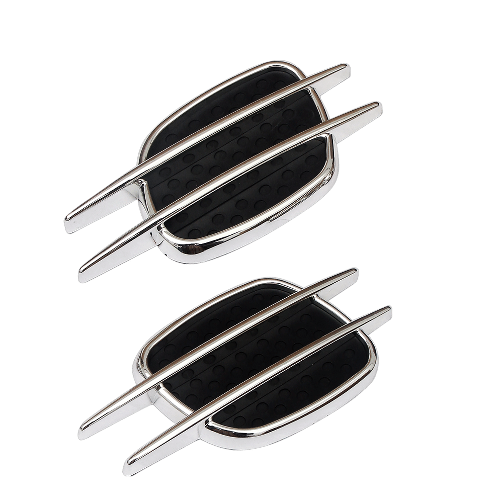 ADORNO LATERAL CROMADO/NEGRO T/TOMA D/AIRE