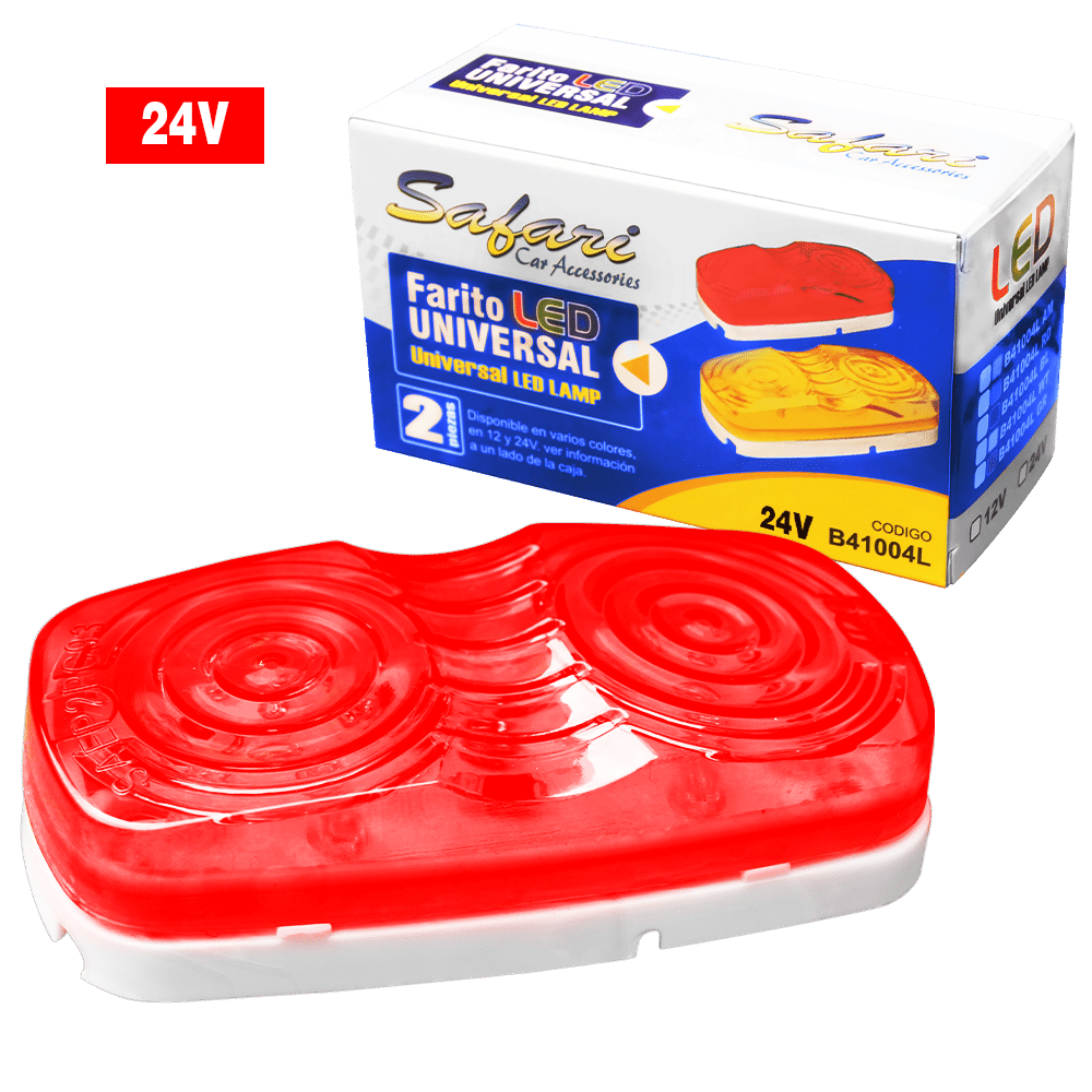 FARITO LATERAL 24V LED ROJO X2PZS