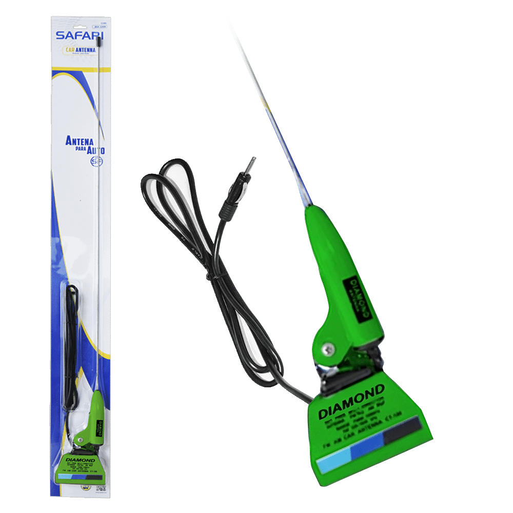 ANTENA T/POSTE AM/FM 81CM ABC+METAL INC CABLE - VERDE