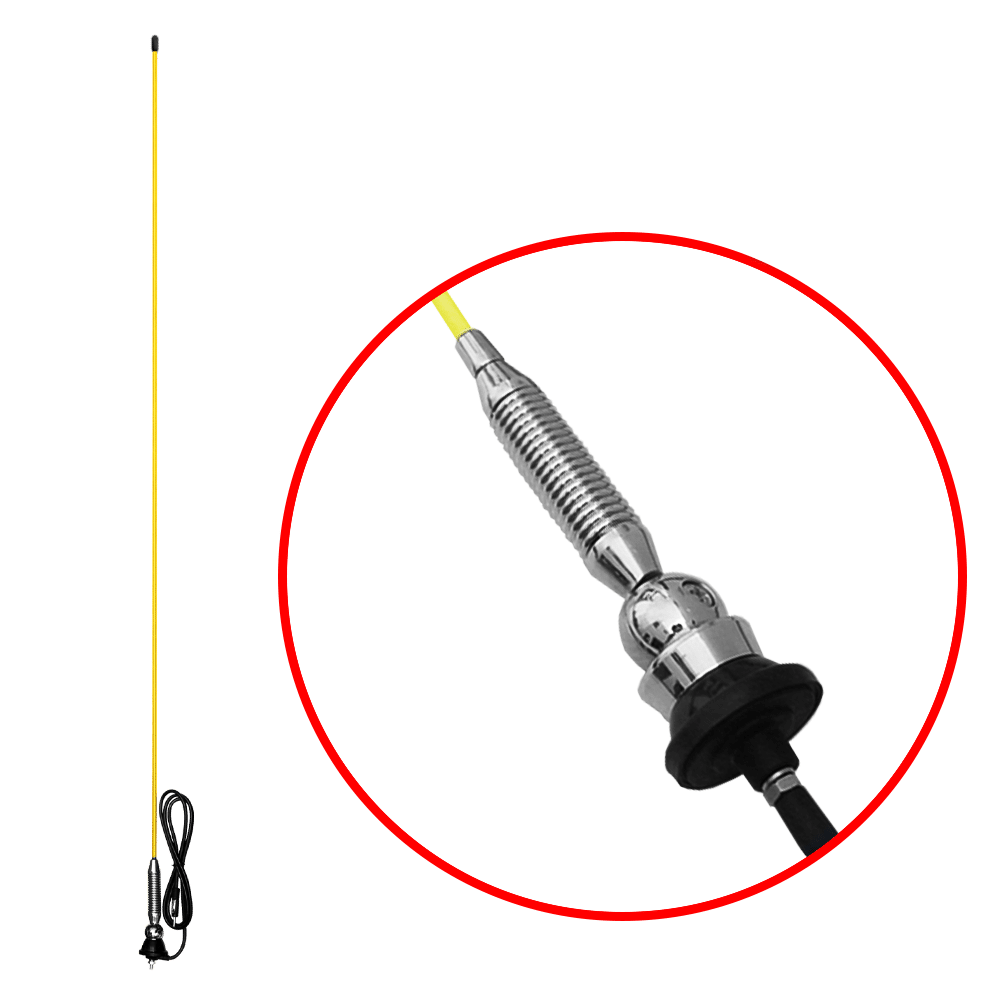 ANTENA PATRULLERA 2M BASE A AMARILLA