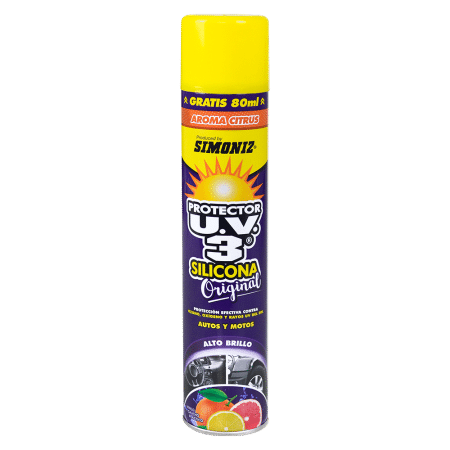 SILICONA AEROSOL UV3 400ML + 80ML AROMA CITRUS