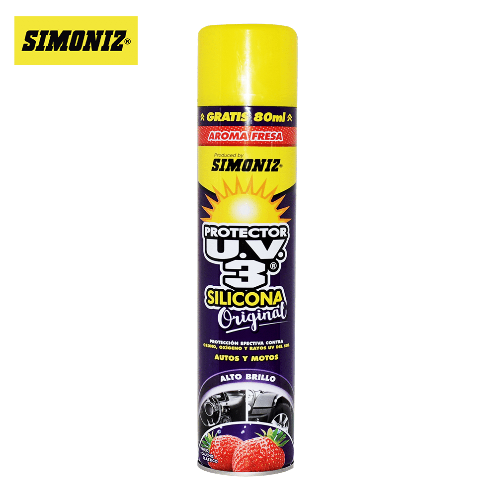 SILICONA AEROSOL UV3 400ML + 80ML AROMA FRESA