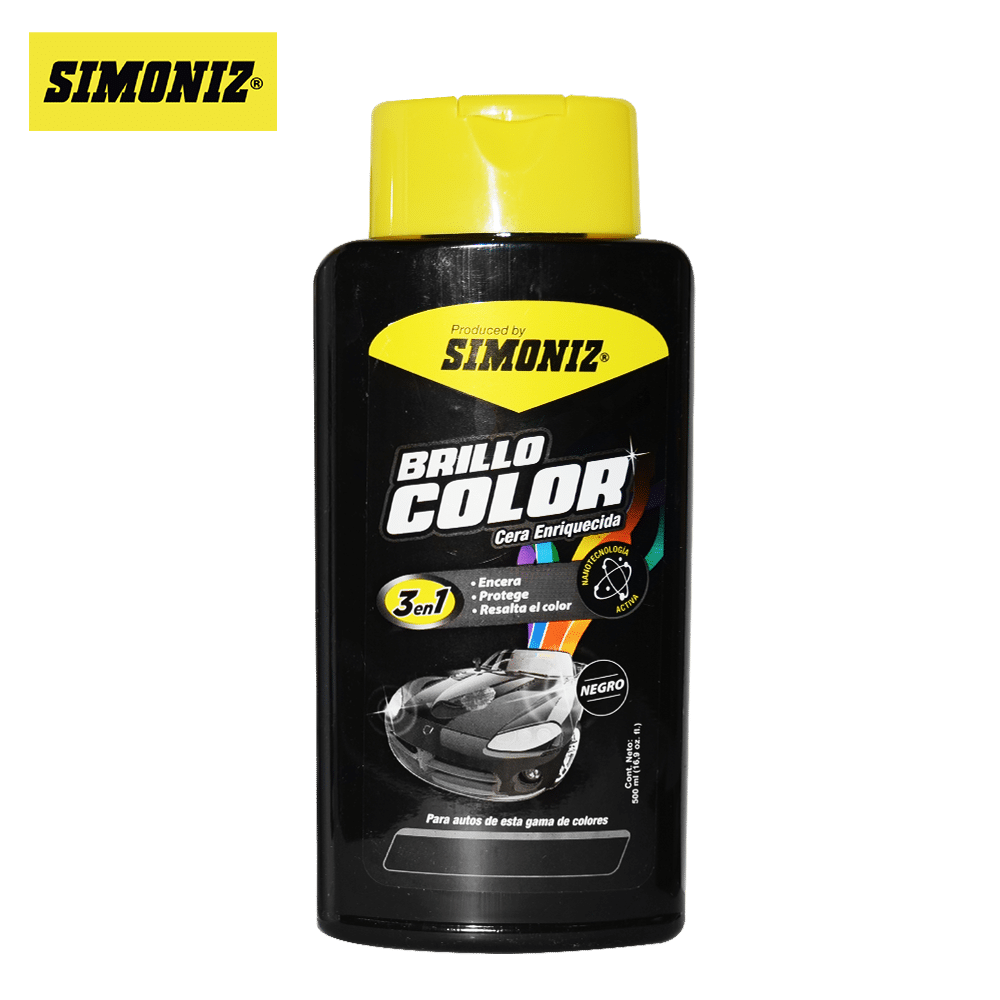 CERA ENR BRILLO COLOR 3EN1 500ML NEGRO