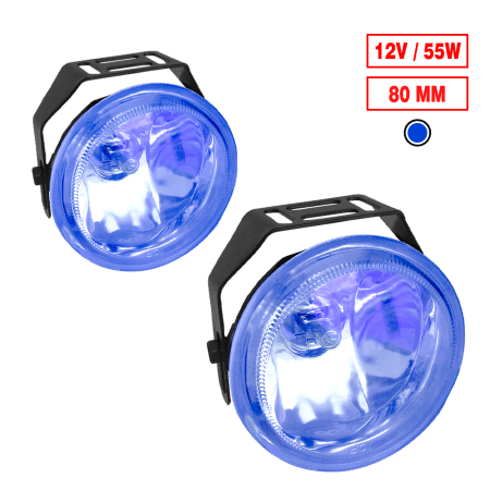 NEBLINERO OVALADO 8CM 12V AZUL