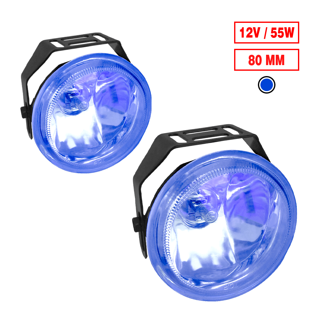 NEBLINERO OVALADO 8CM 12V AZUL