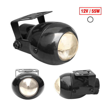 NEBLINERO ALUMINIO BLACK 12V CLARO