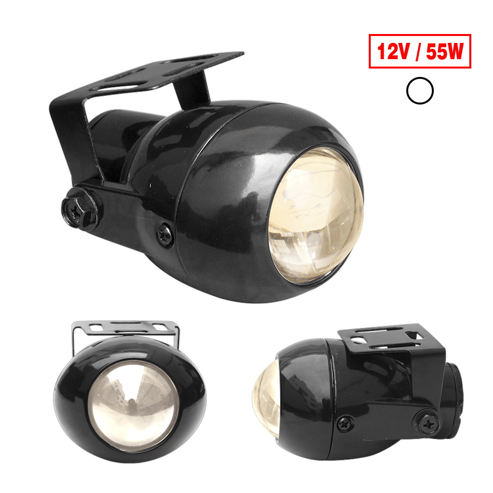 NEBLINERO ALUMINIO BLACK 12V CLARO