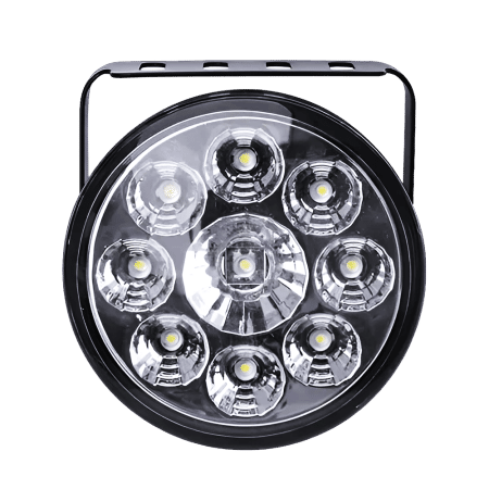 LUZ DIA STROBO CIRCULAR 12V 80MM 9LED CLARO