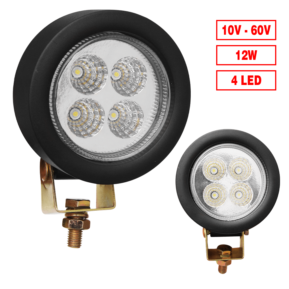 LAMPARA P/Trabajo AL MULTI 10-60V 4LED CIRC 12W