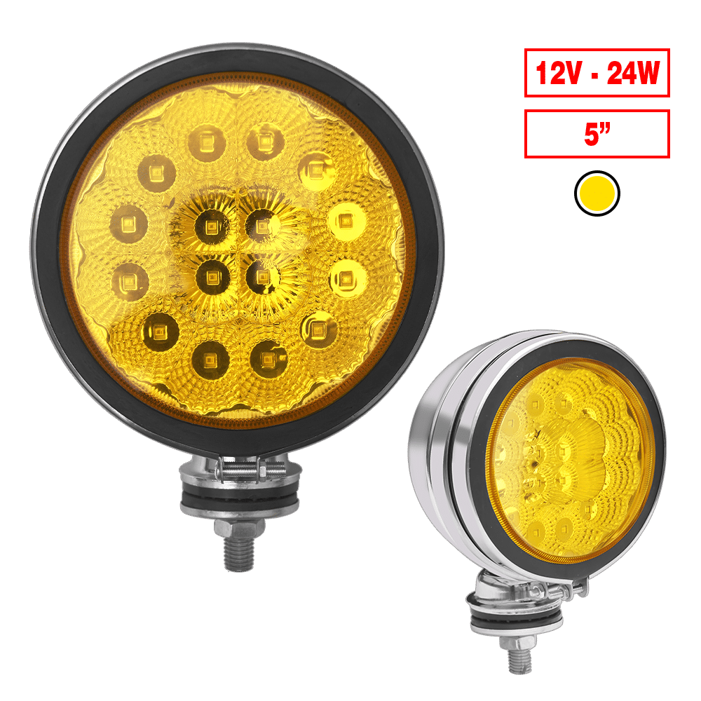 NEBLINERO LED 05PULG 12V AMARILLO