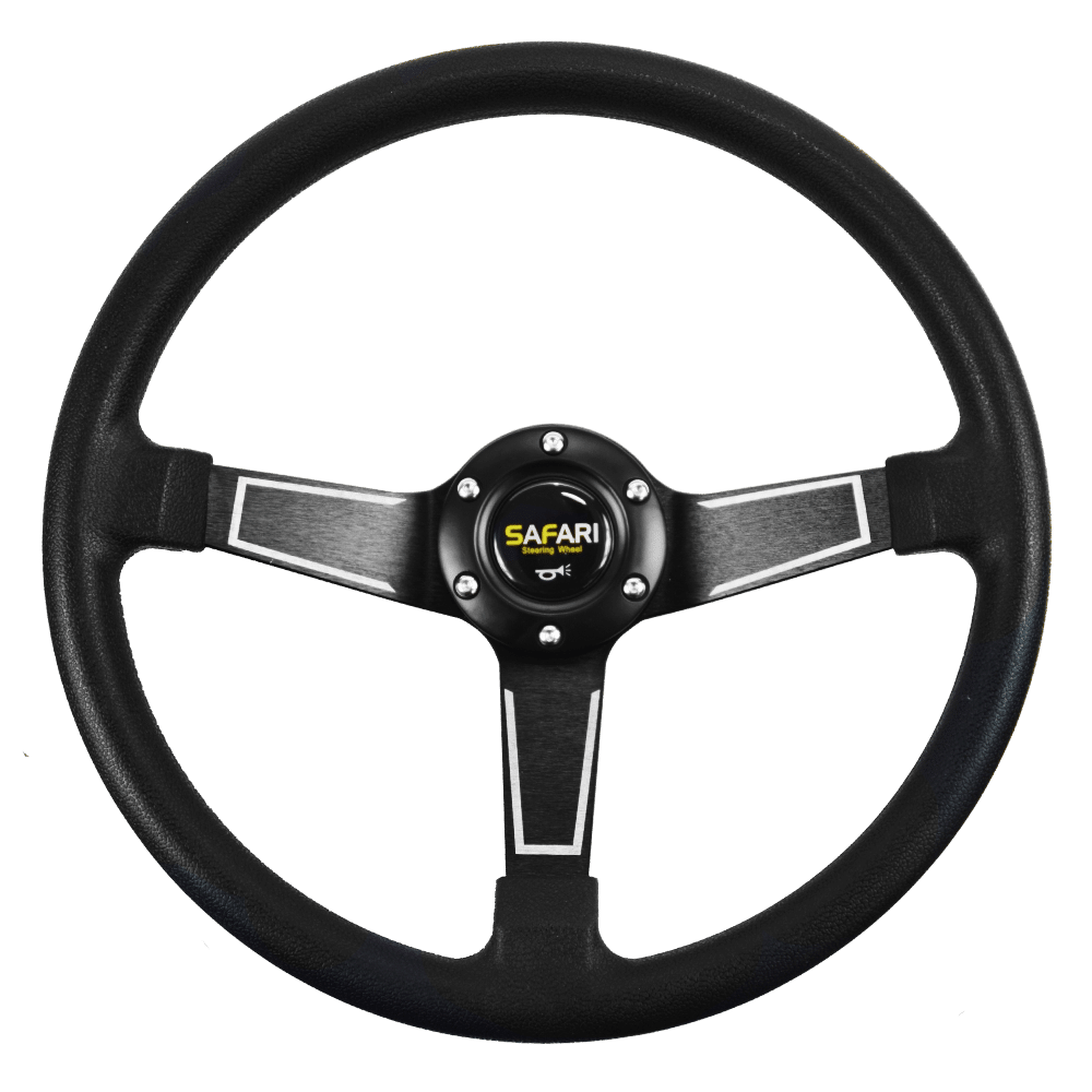 TIMON DEPORTIVO LIGHT-A PU+AL 350MM NEGRO