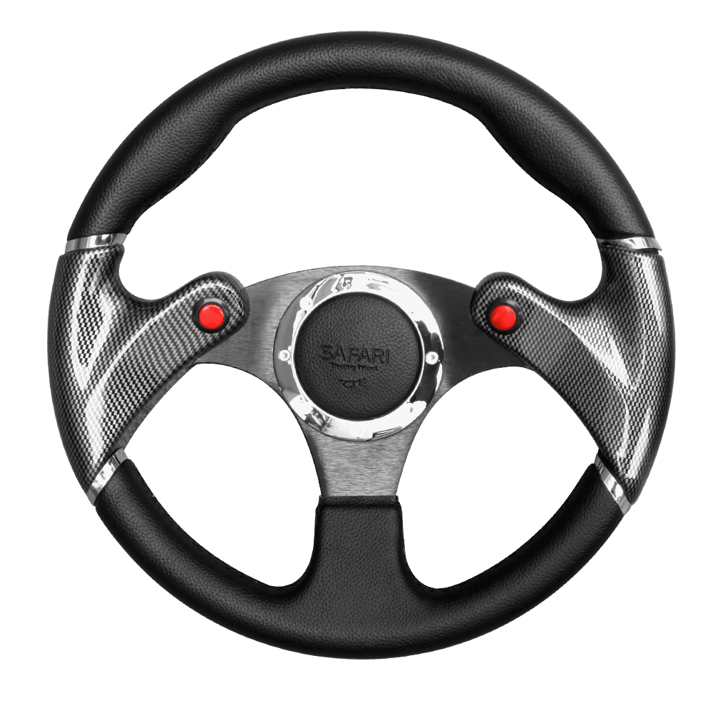 TIMON DEPORTIVO ERGO PVC 320MM CARBON