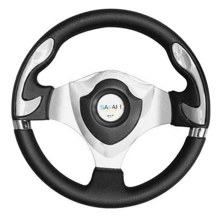 TIMON DEPORTIVO SHIELD PVC 320MM NEGRO/GRIS