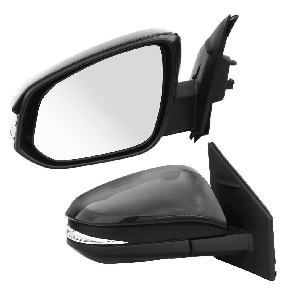 ESPEJO NEGRO AUTOREPLEGABLE CON LUZ PARA RA