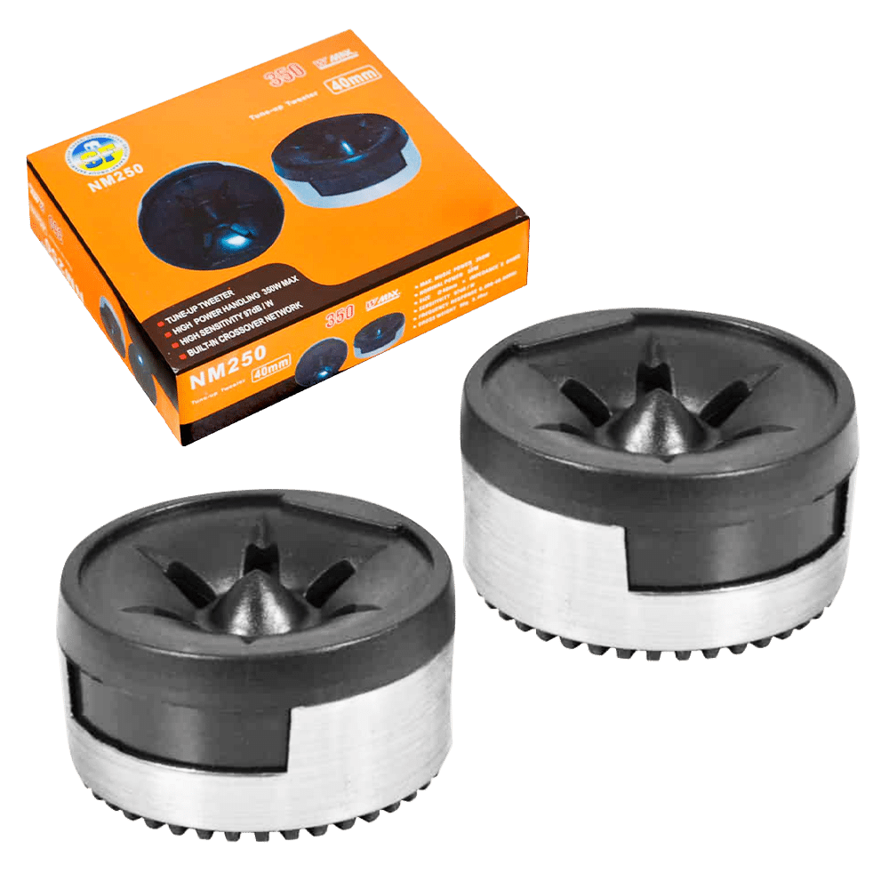 TWEETTER PARA AUTO 350W 40MM NEGRO