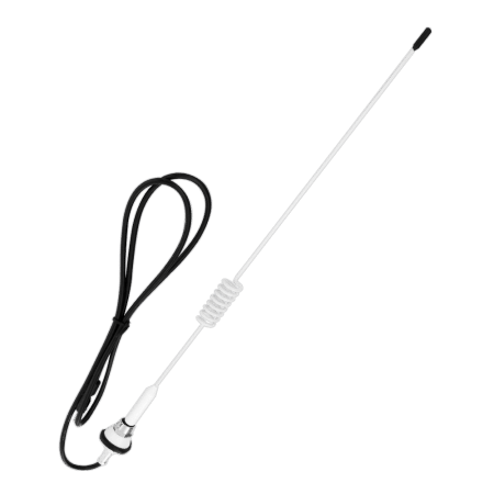 ANTENA COLA D/CERDO 50CM BLANCA