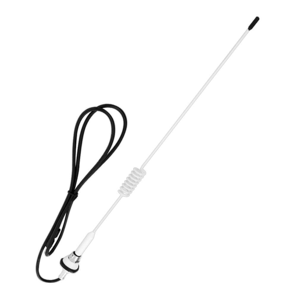 ANTENA COLA D/CERDO 50CM BLANCA