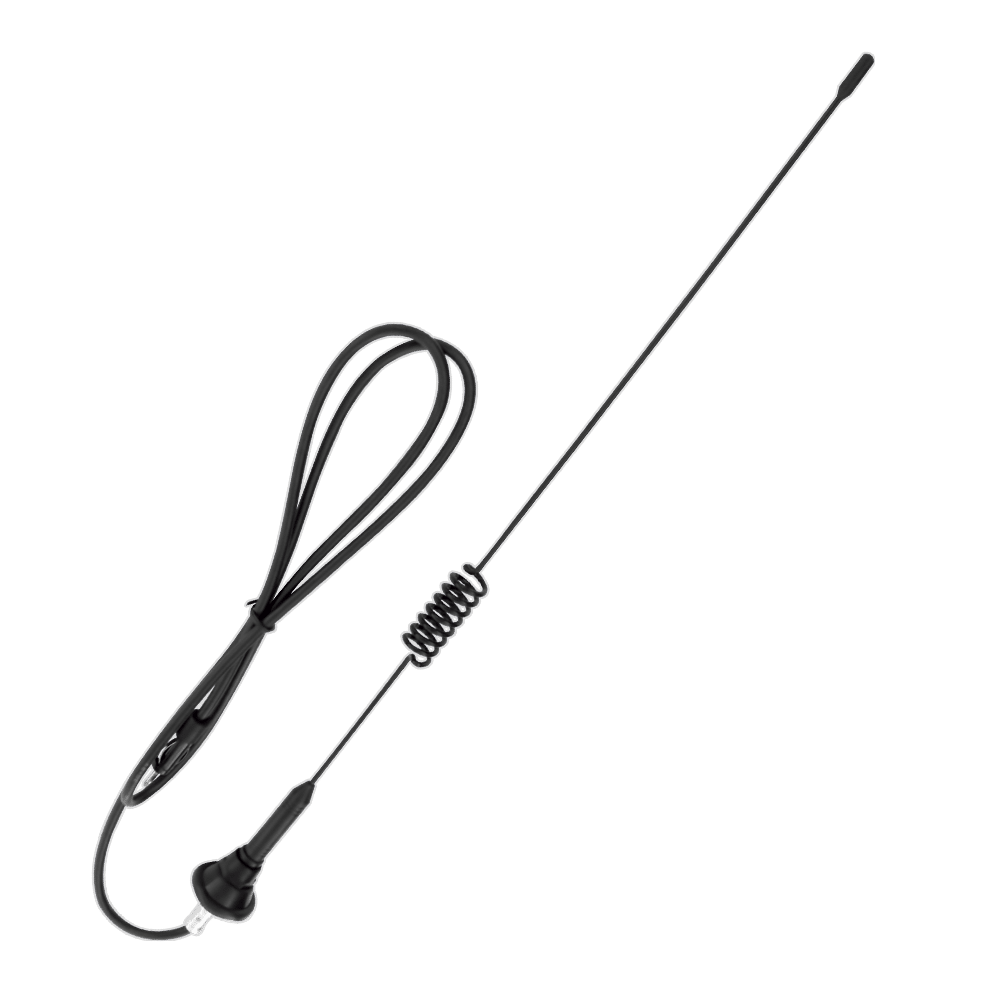 ANTENA COLA D/CERDO 50CM NEGRA