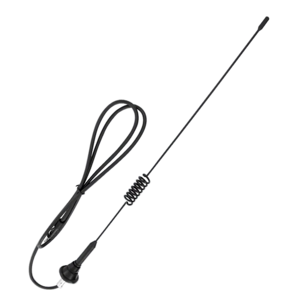 ANTENA COLA D/CERDO 50CM NEGRA