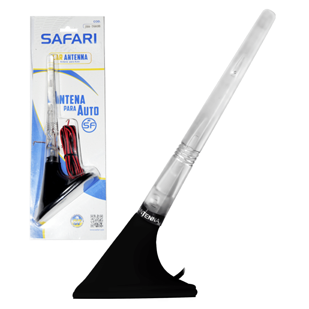 ANTENA DECORATIVA LED RGB FLASH 20CM NEGRO