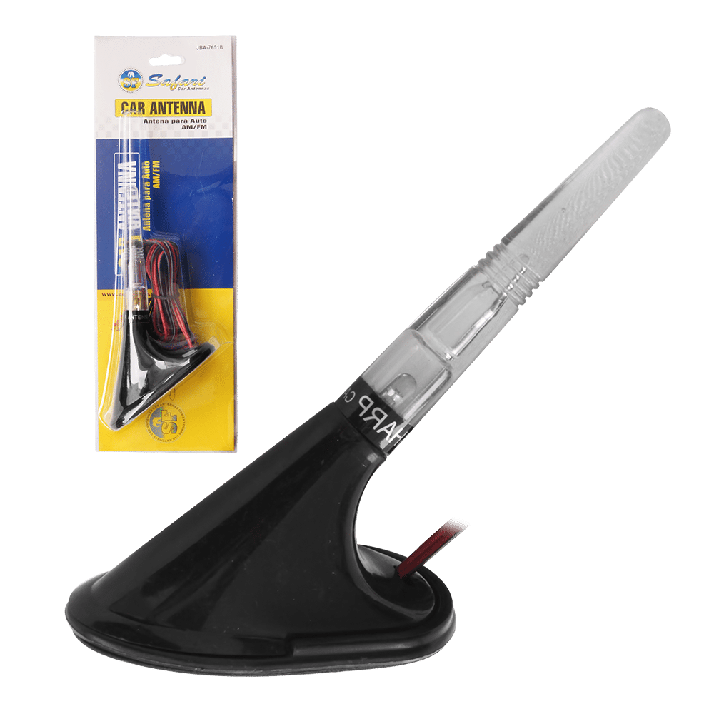 ANTENA DECORATIVA LED RGB FLASH 15CM NEGRO