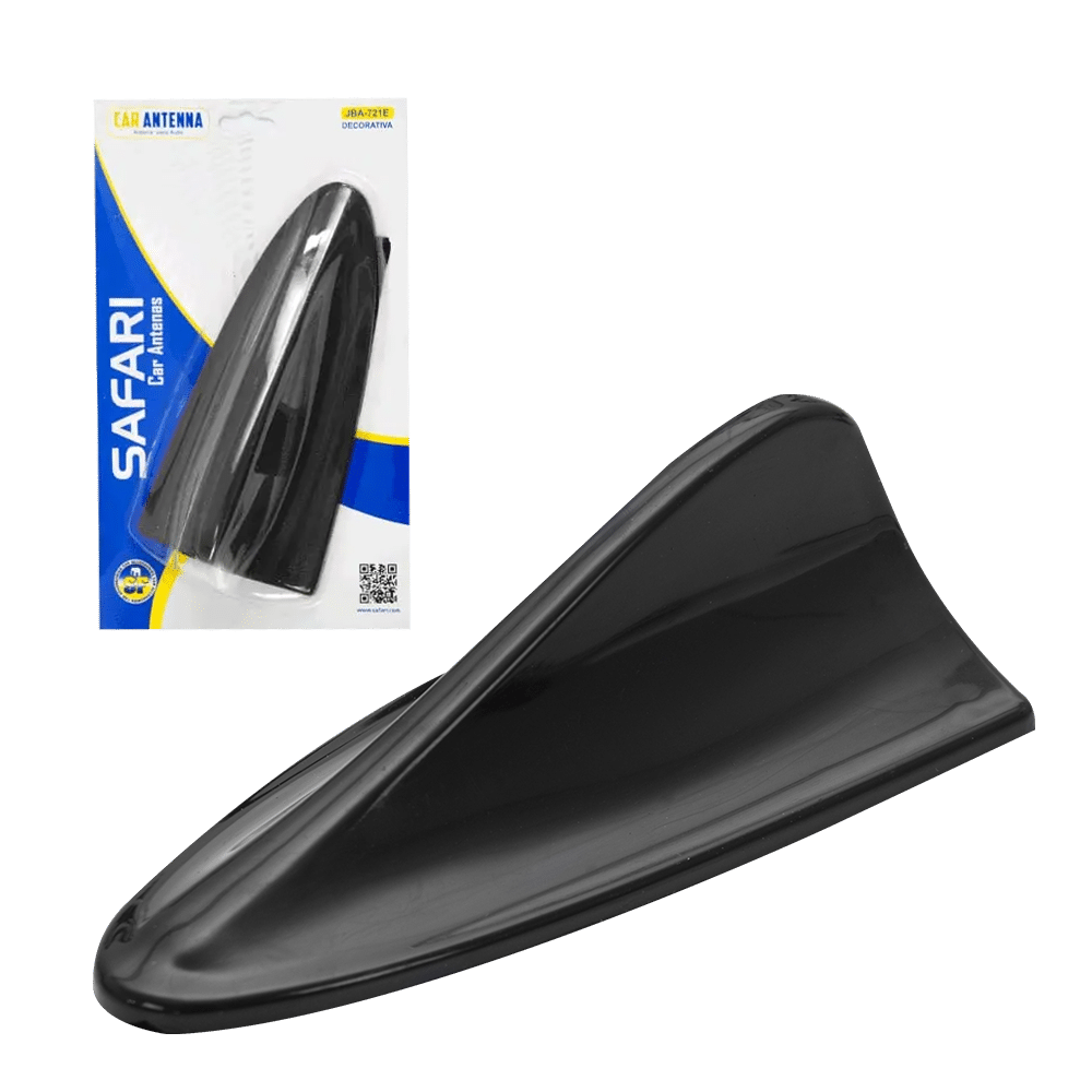 ANTENA DECORATIVA TIBURON NEGRO