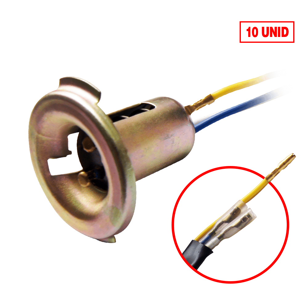 SOCKET METALICO 2 CONTACTOS BOLSAX10PZS